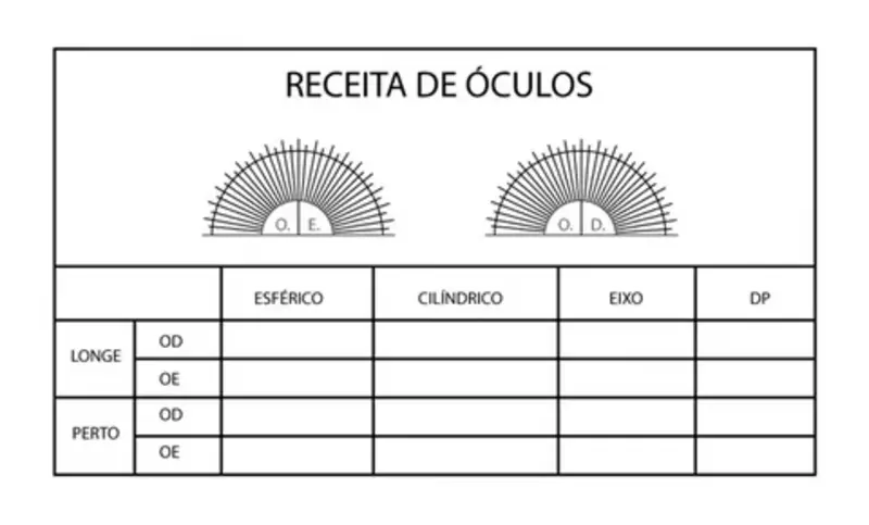 Receita de óculos como entender